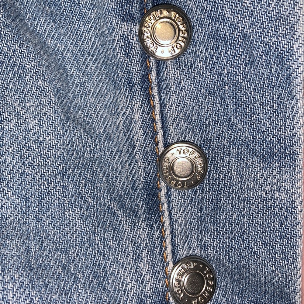 NWOT TopShop Kort Straight Leg Jeans - Picture 8 of 12